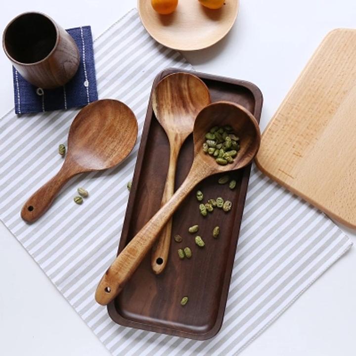 EarthTeak™ Essentials: Premium 7-Pcs | 4-Pcs Teak Wood Cooking Utensil Set